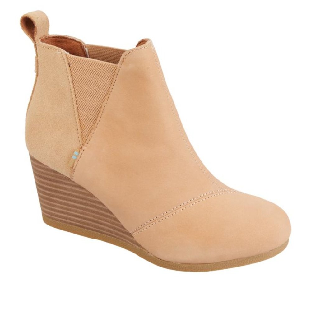 TOMS Women's Kelsey Booties Honey Oiled Nubuck/Suede 8